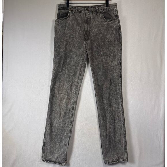 Vintage Sedgefield Jeans Men's Size 36x38 Black Acid Wash 80s 90s USA Made - Picture 1 of 13